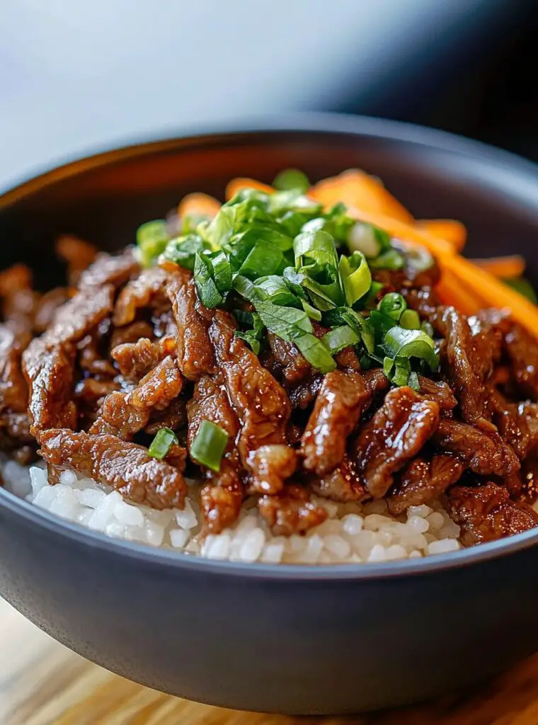 Crispy Beef Rice Bowl