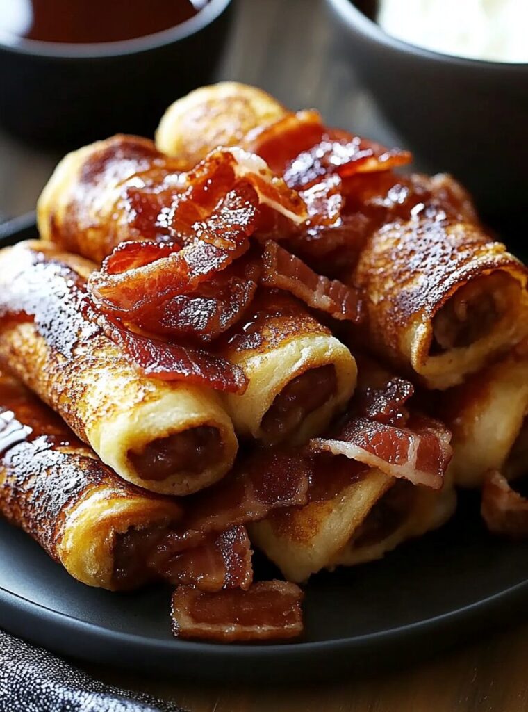Bacon French Toast Roll-Ups