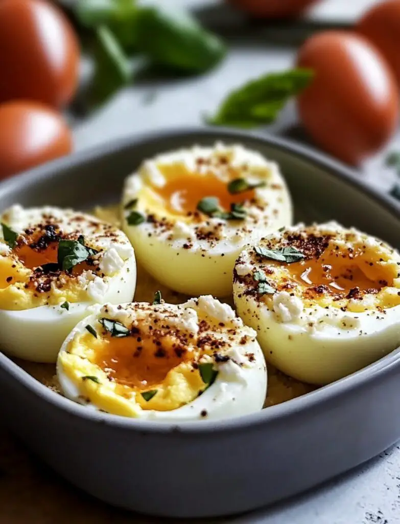 Baked Feta Eggs