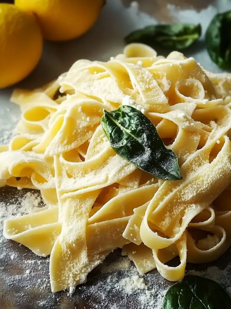 Lemon Ricotta Pasta with Spinach