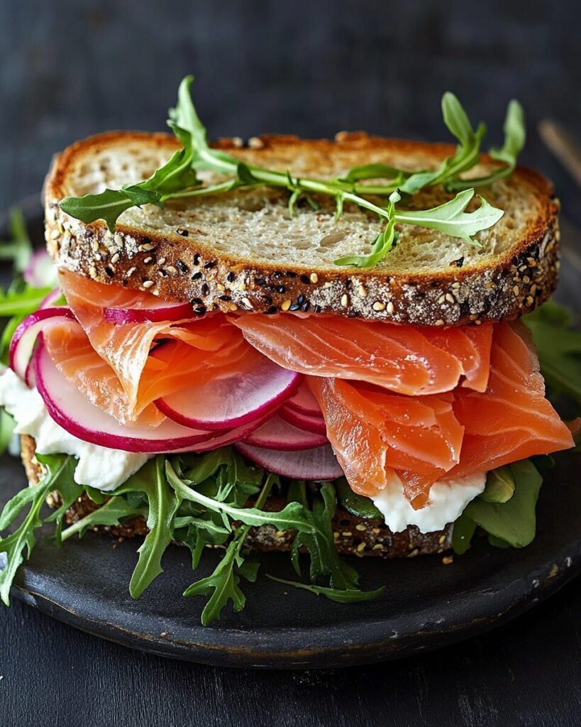 Smoked Salmon Sandwich