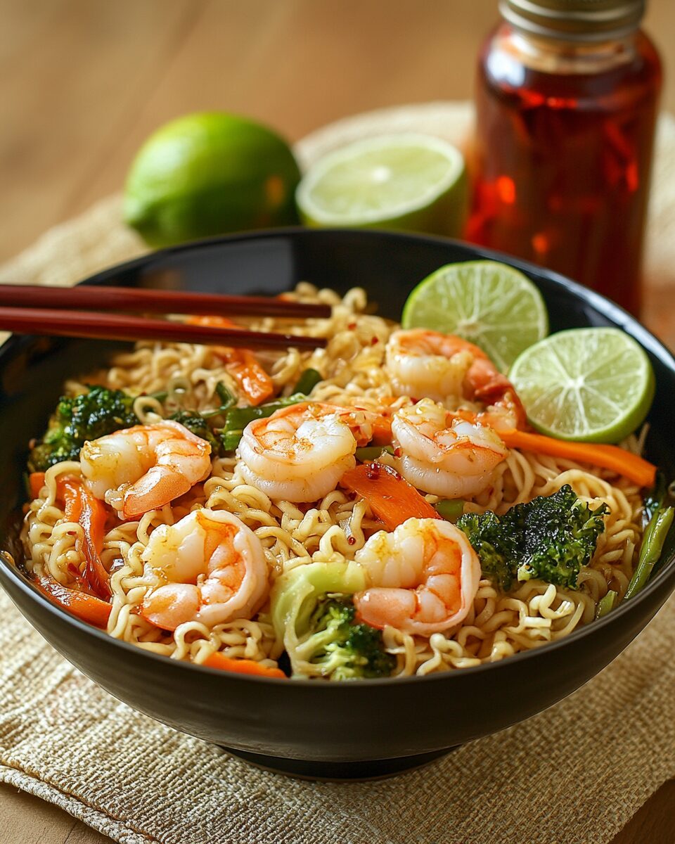 Spicy Shrimp Ramen Bowl