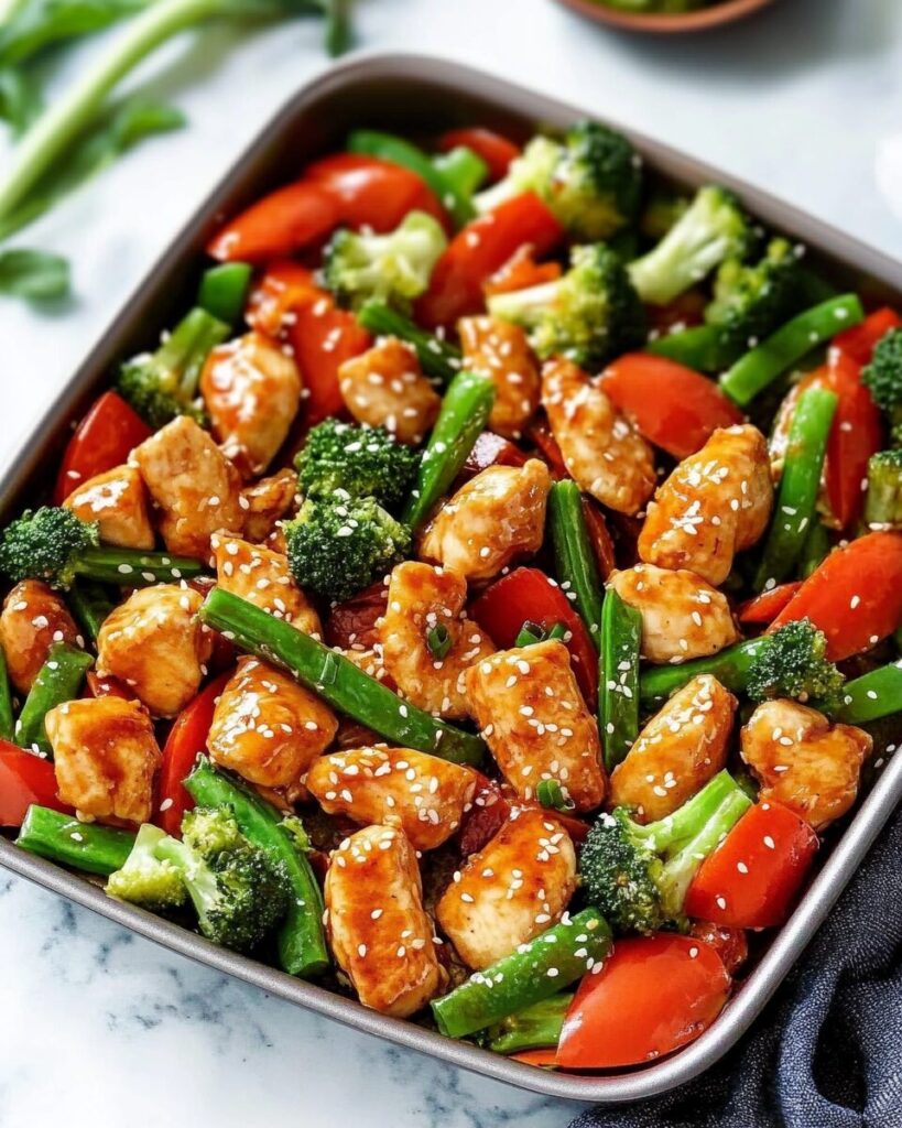 Sheet Pan Sesame Chicken and Veggies