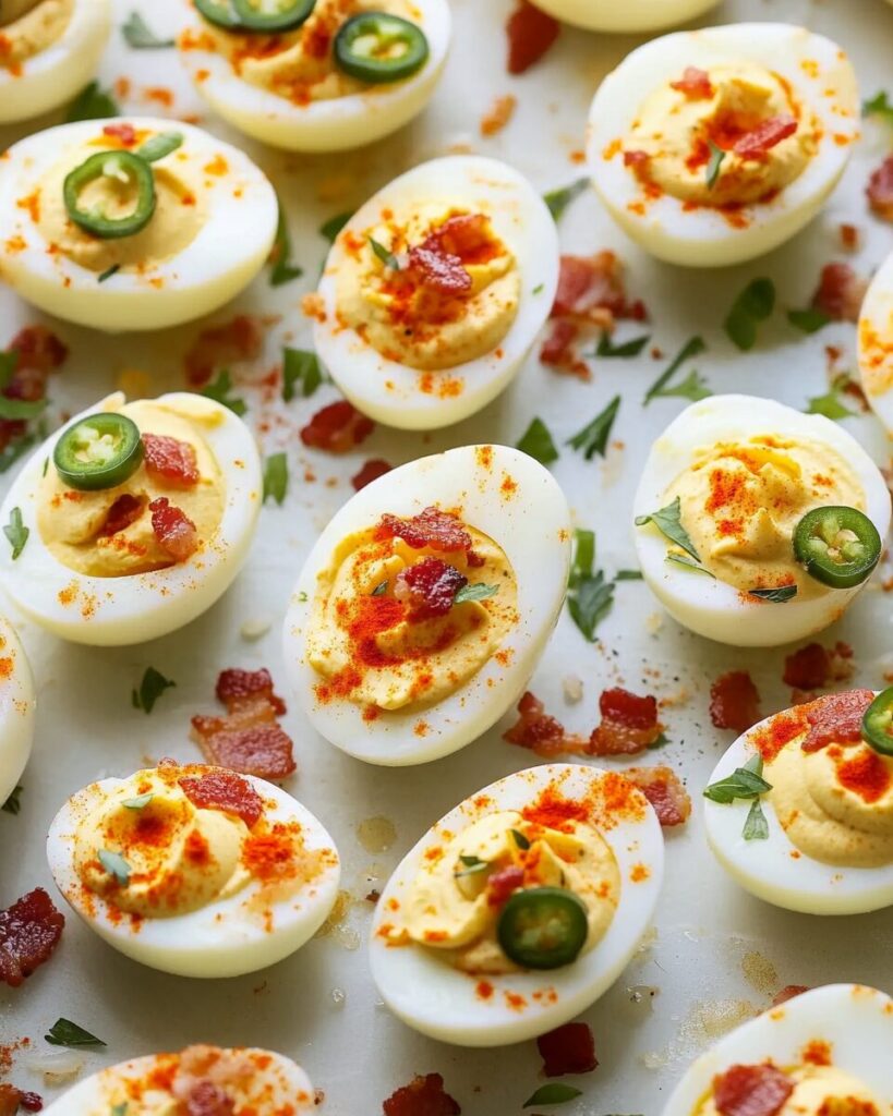 Bacon Jalapeno Deviled Eggs