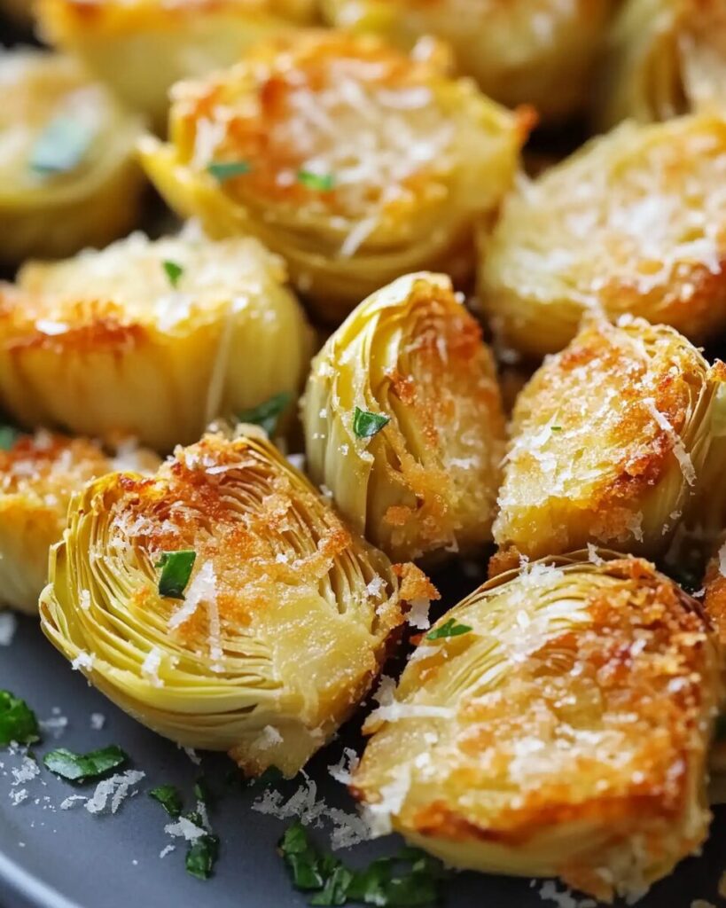 Crispy Parmesan Artichoke Hearts