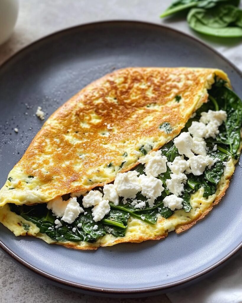 Spinach and Feta Omelet