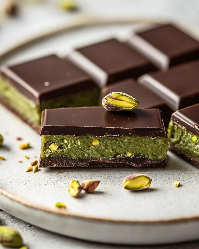 Chocolate Kunafa Pistachio Dessert