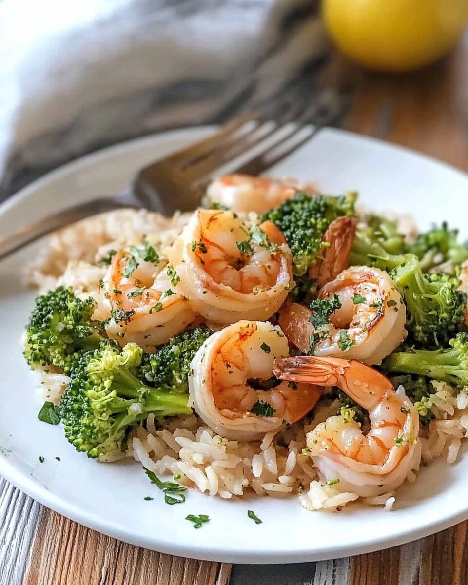 Shrimp and Rice with Broccoli