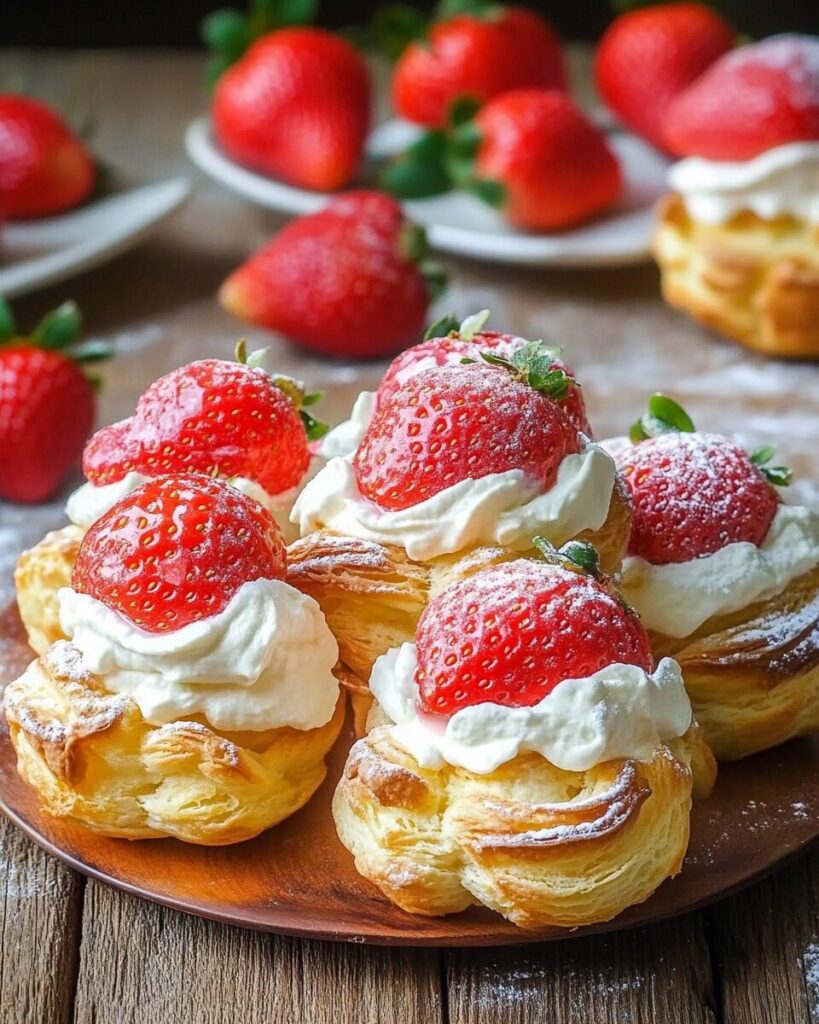 Strawberry Cream Puffs