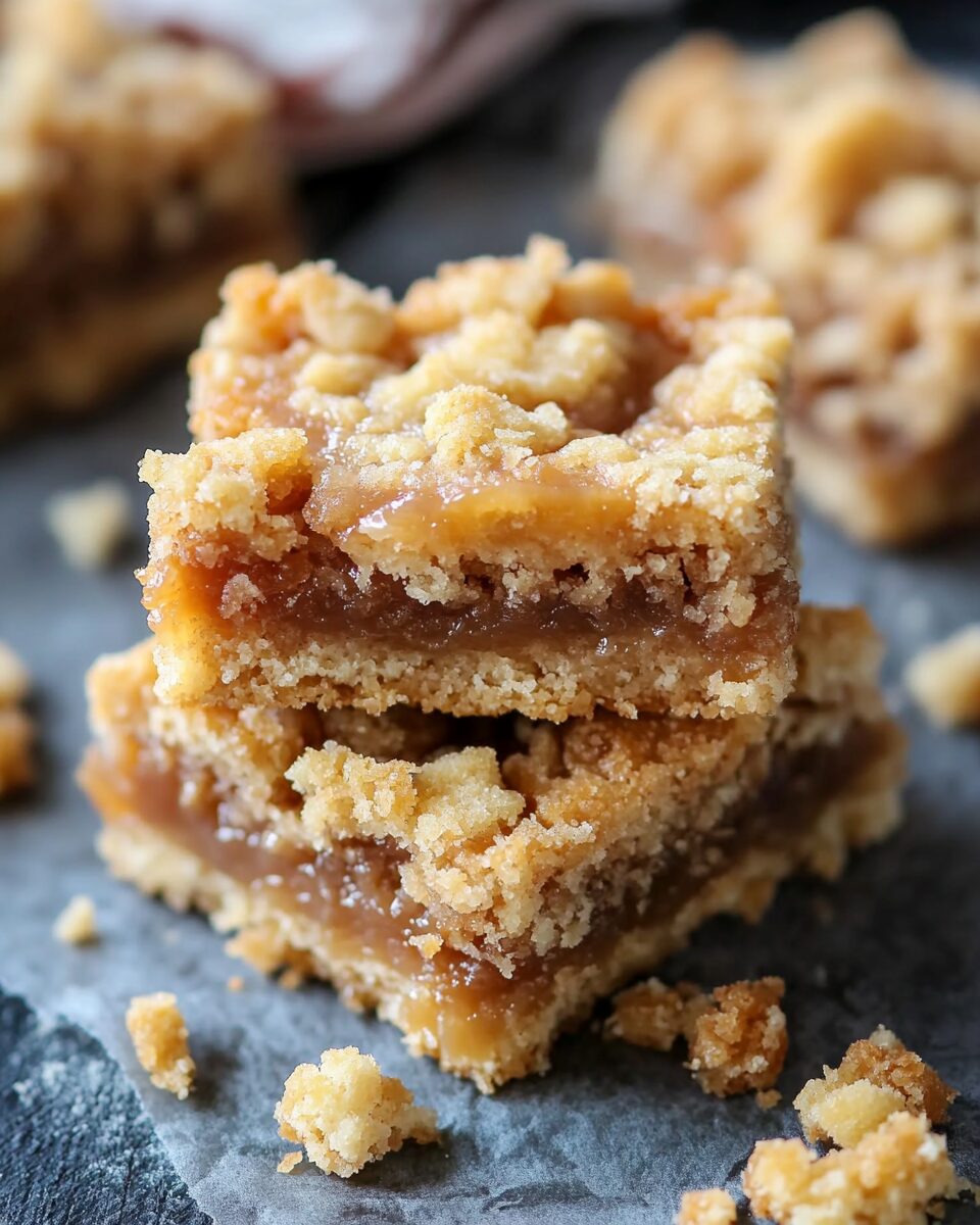 Salted Caramel Crumb Bars