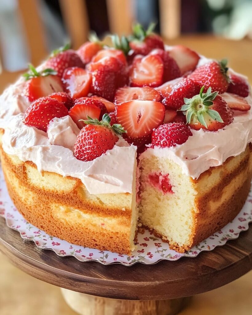 Strawberry Pound Cake