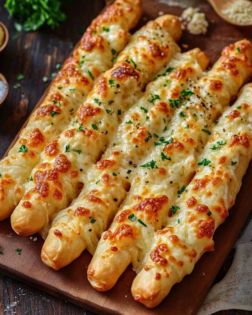 Cheesy Garlic Breadsticks