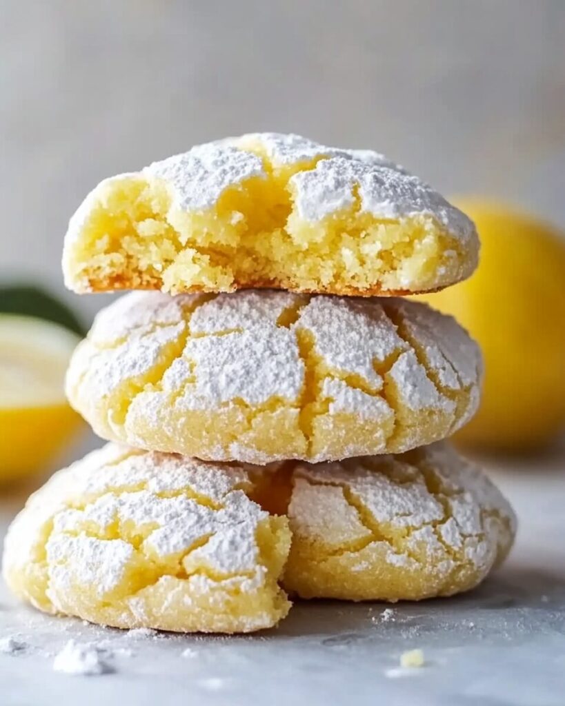 Lemon Crinkle Cookies