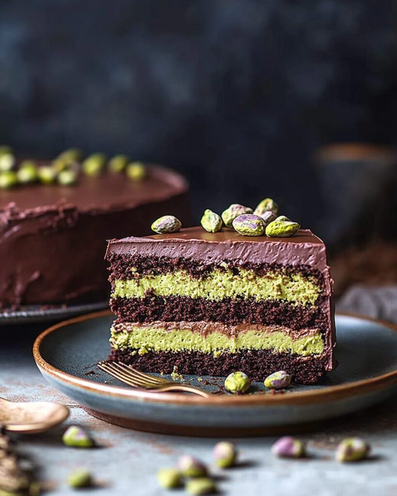 Dubai Chocolate Pistachio Cake