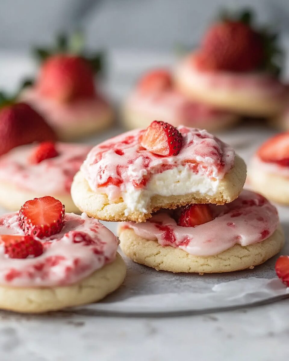 Strawberry Cheesecake Cookies