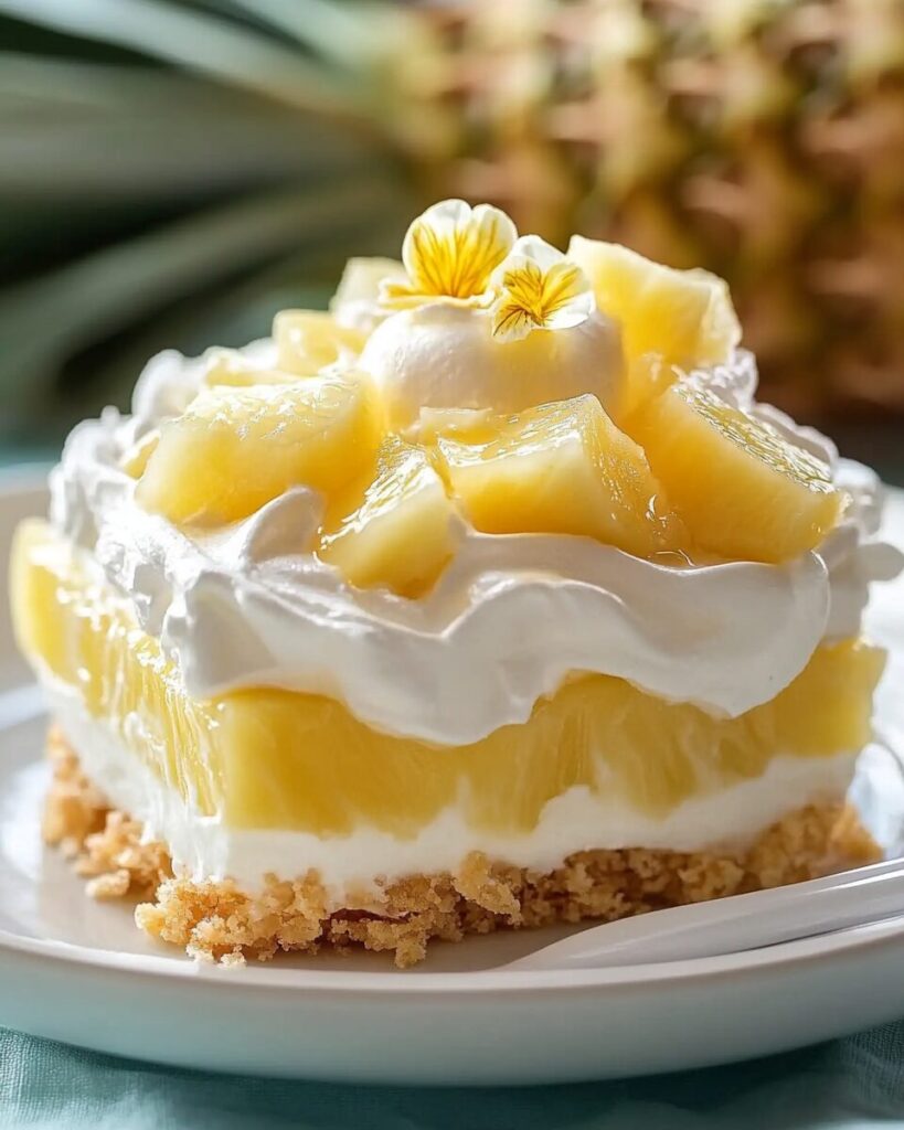 No-Bake Pineapple Cream Dessert