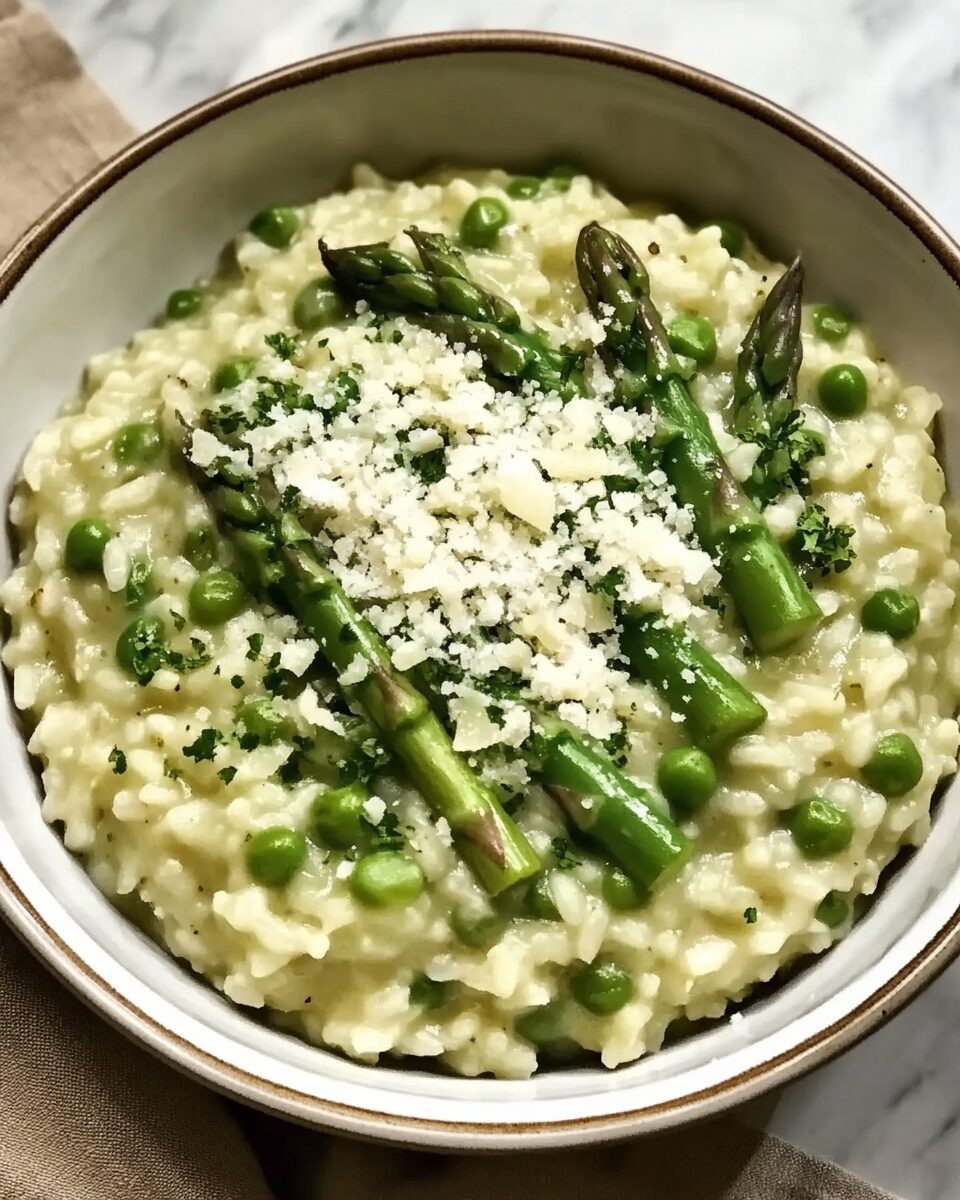 Asparagus and Pea Risotto