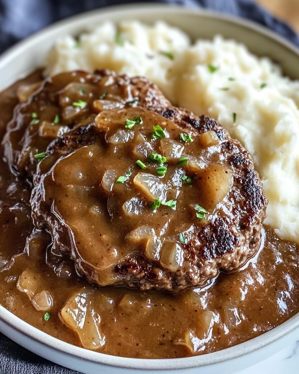 Hamburger Steaks with Onion Gravy