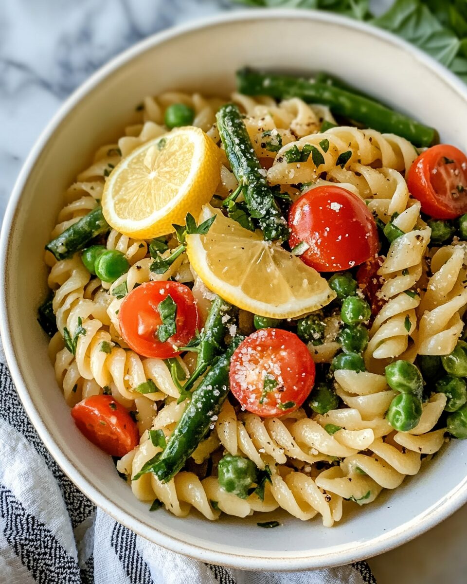 Lemon Herb Pasta with Spring Vegetables