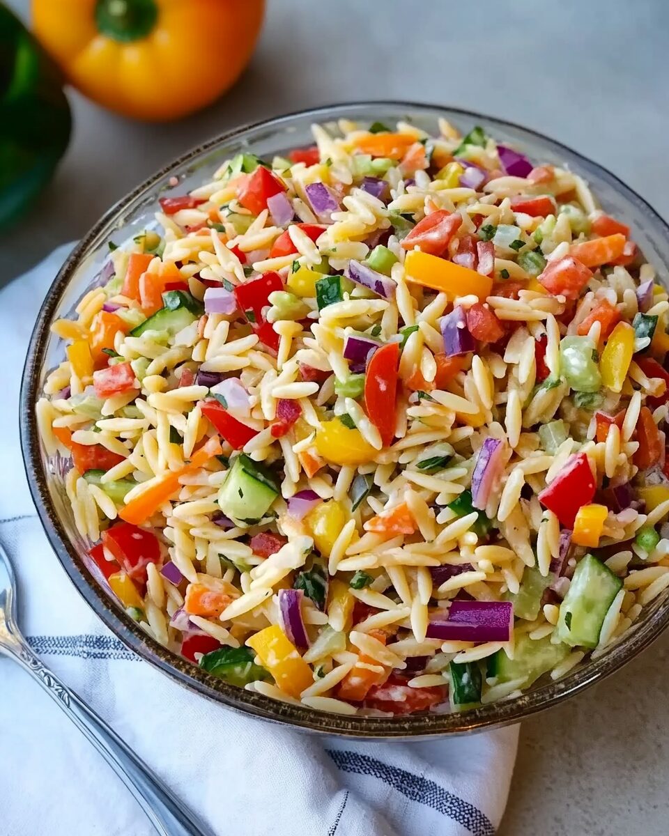 Rainbow Orzo Salad