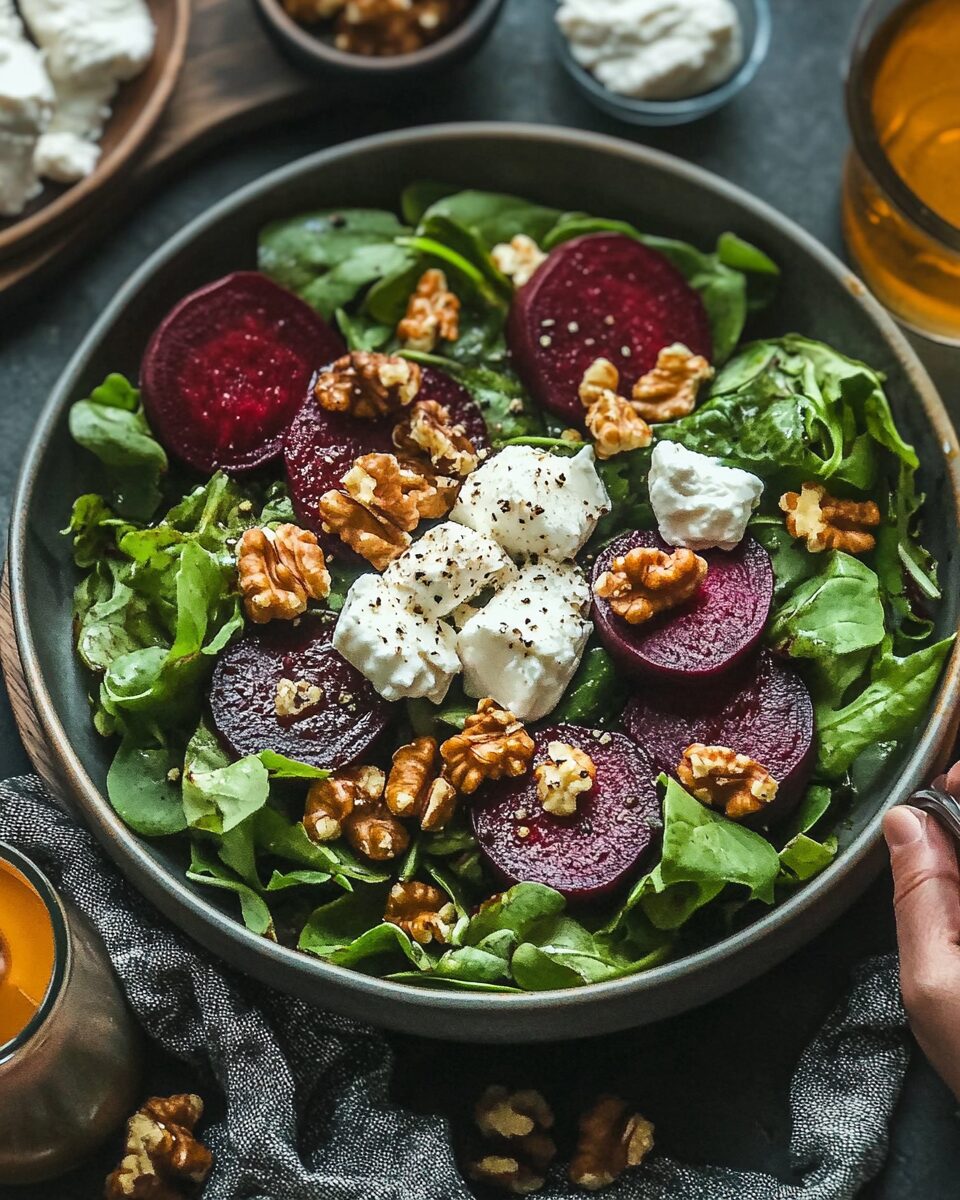 Roasted Beet and Goat Cheese Salad