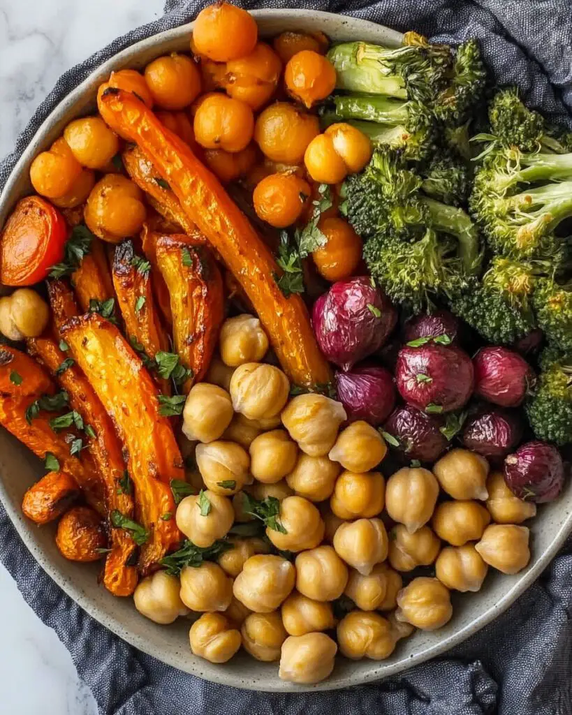 Roasted Vegetable and Chickpea Bowl