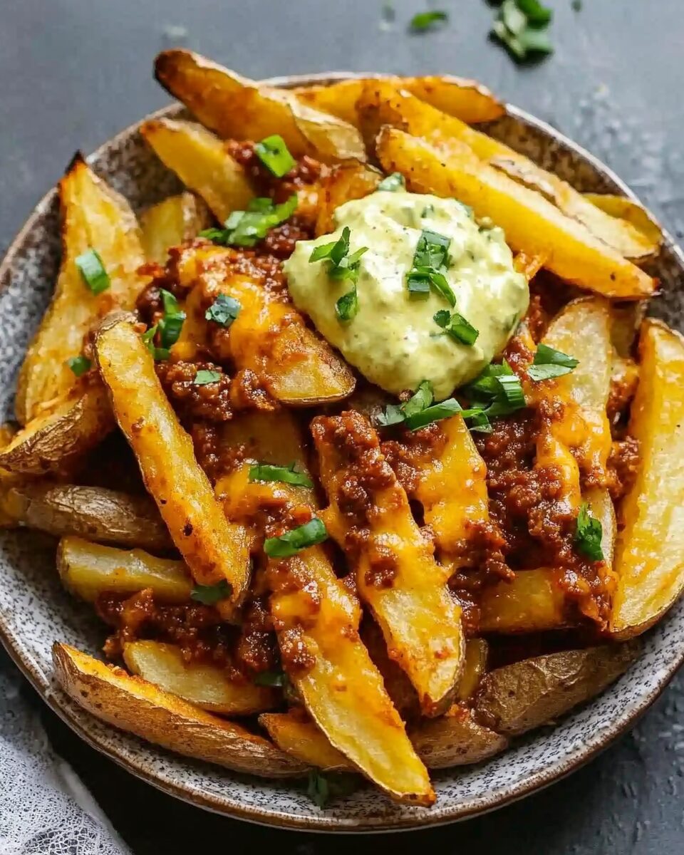 Cheesy Chili Baked Potato Fries