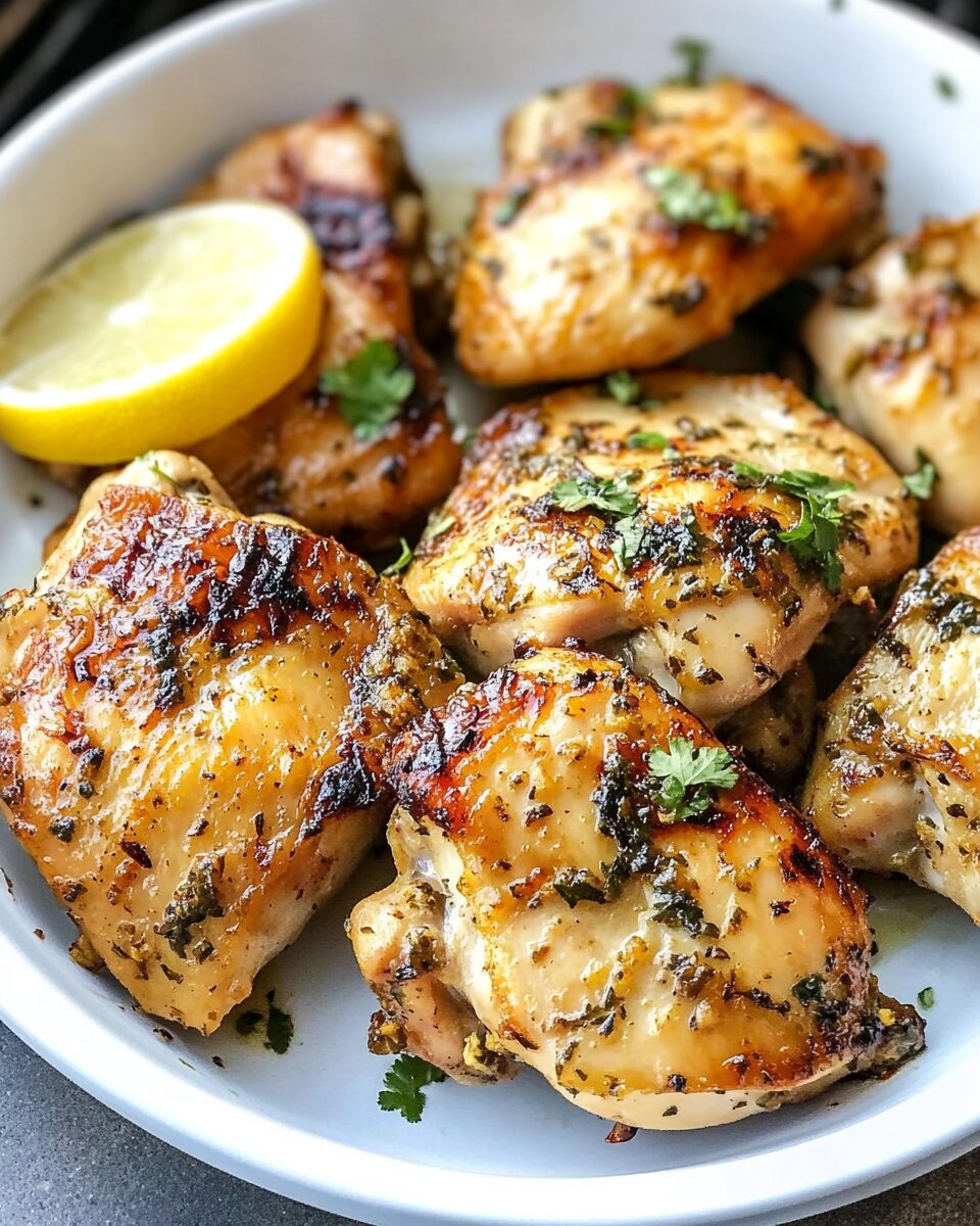 Garlic Lemon Chicken Thighs