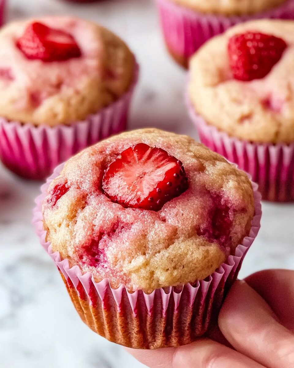 Vegan Double Strawberry Muffins