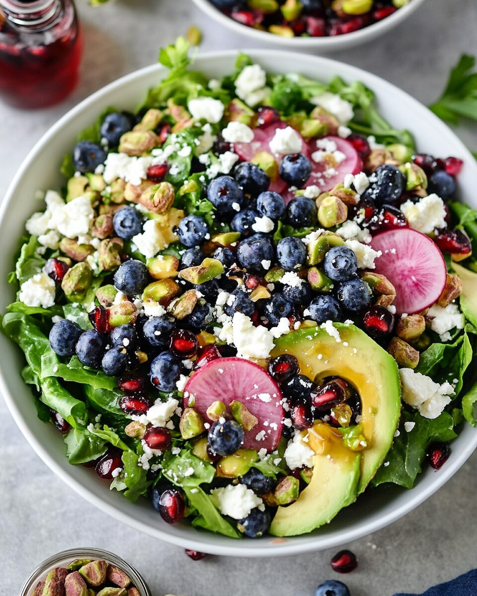 Blueberry Pistachio Spring Salad