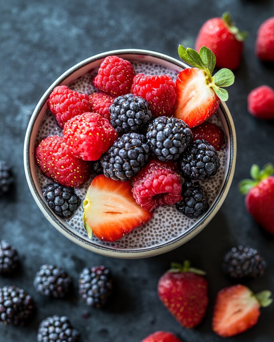 Chia Seed Pudding with Fresh Berries