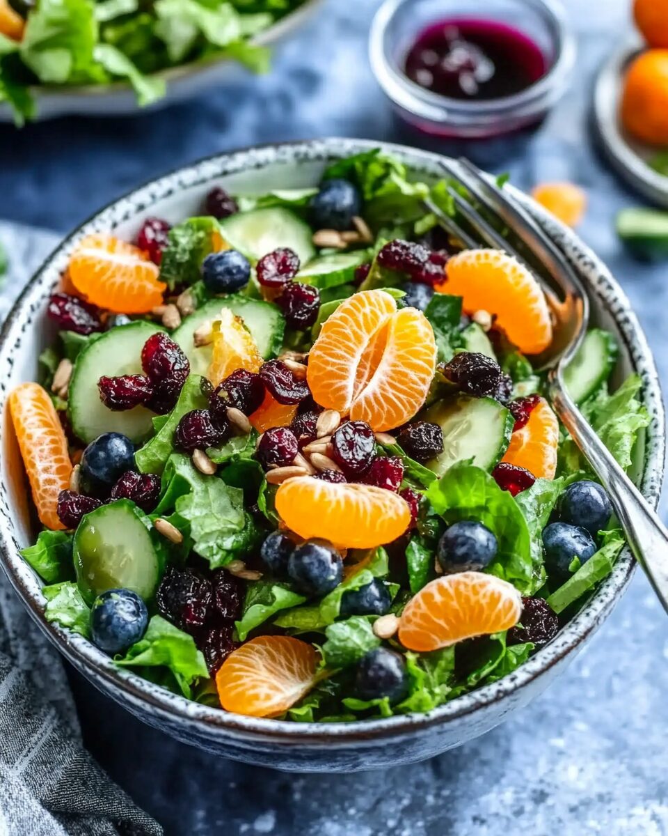 Cranberry Blueberry Spring Mix Salad