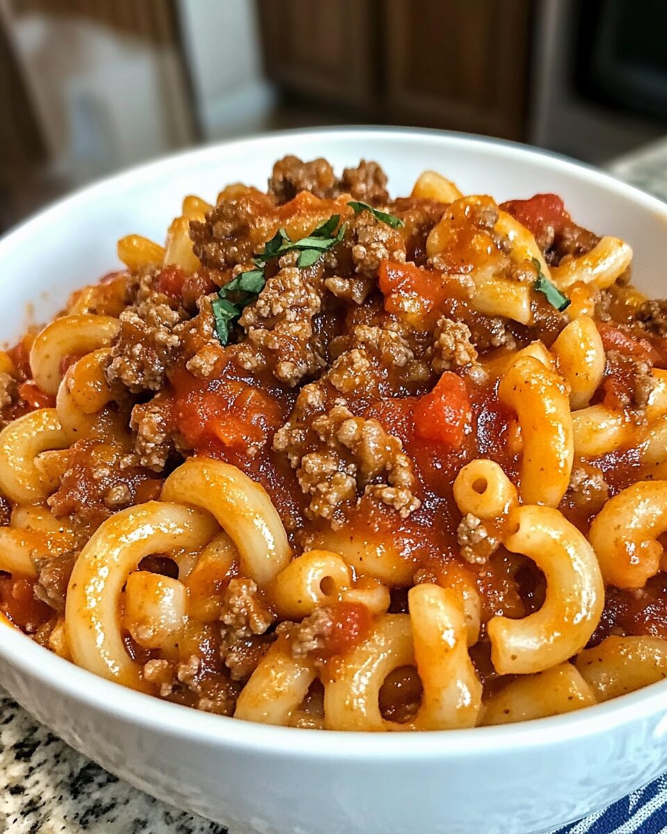 Easy Homemade Beefaroni