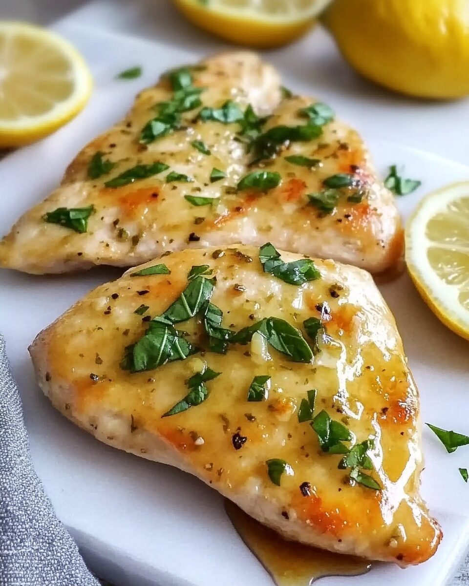 Lemon Basil and Honey Glazed Chicken