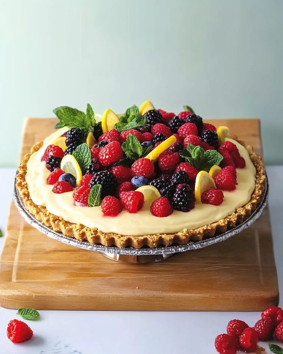 Berry Tart with Lemon Mascarpone Cream