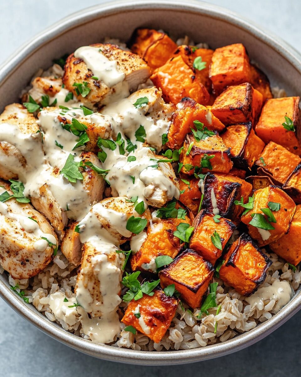 Chicken and Sweet Potato Rice Bowl
