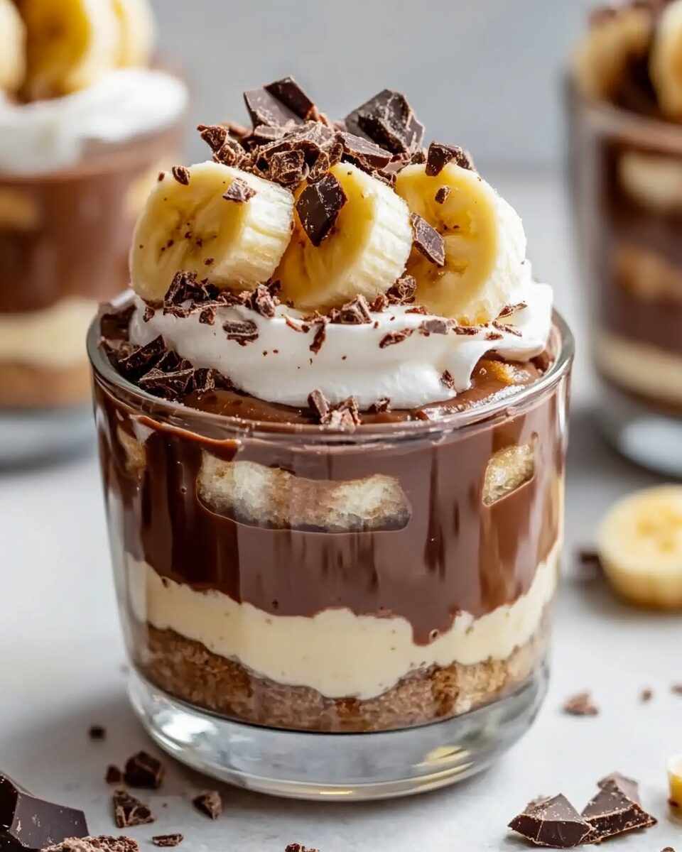 Chocolate Banana Pudding Cups