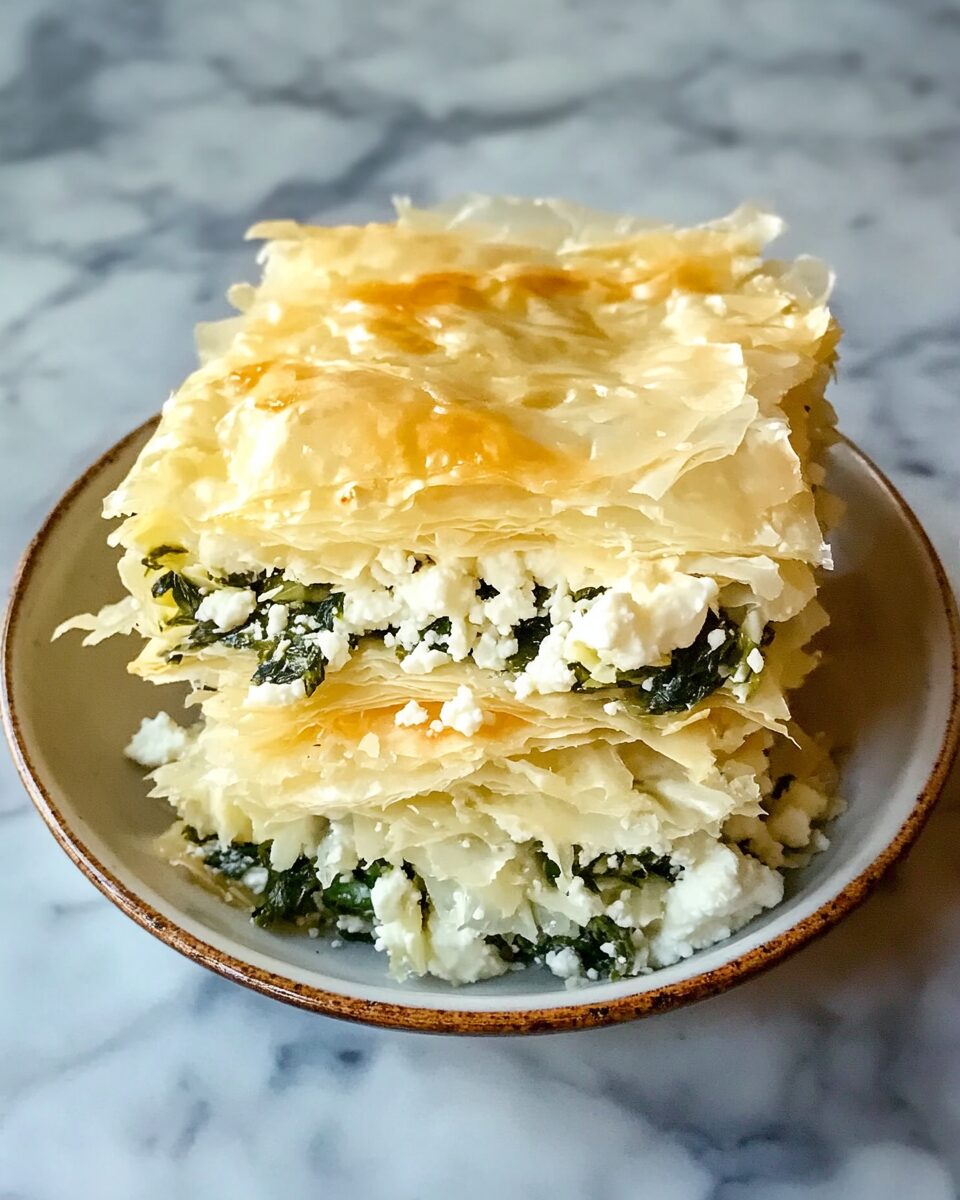Greek Spinach and Feta Pie (Spanakopita)