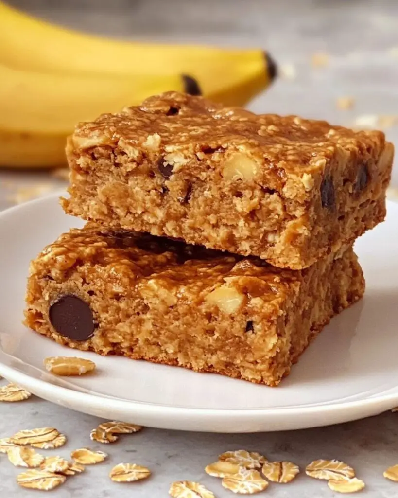 Peanut Butter and Banana Flapjacks