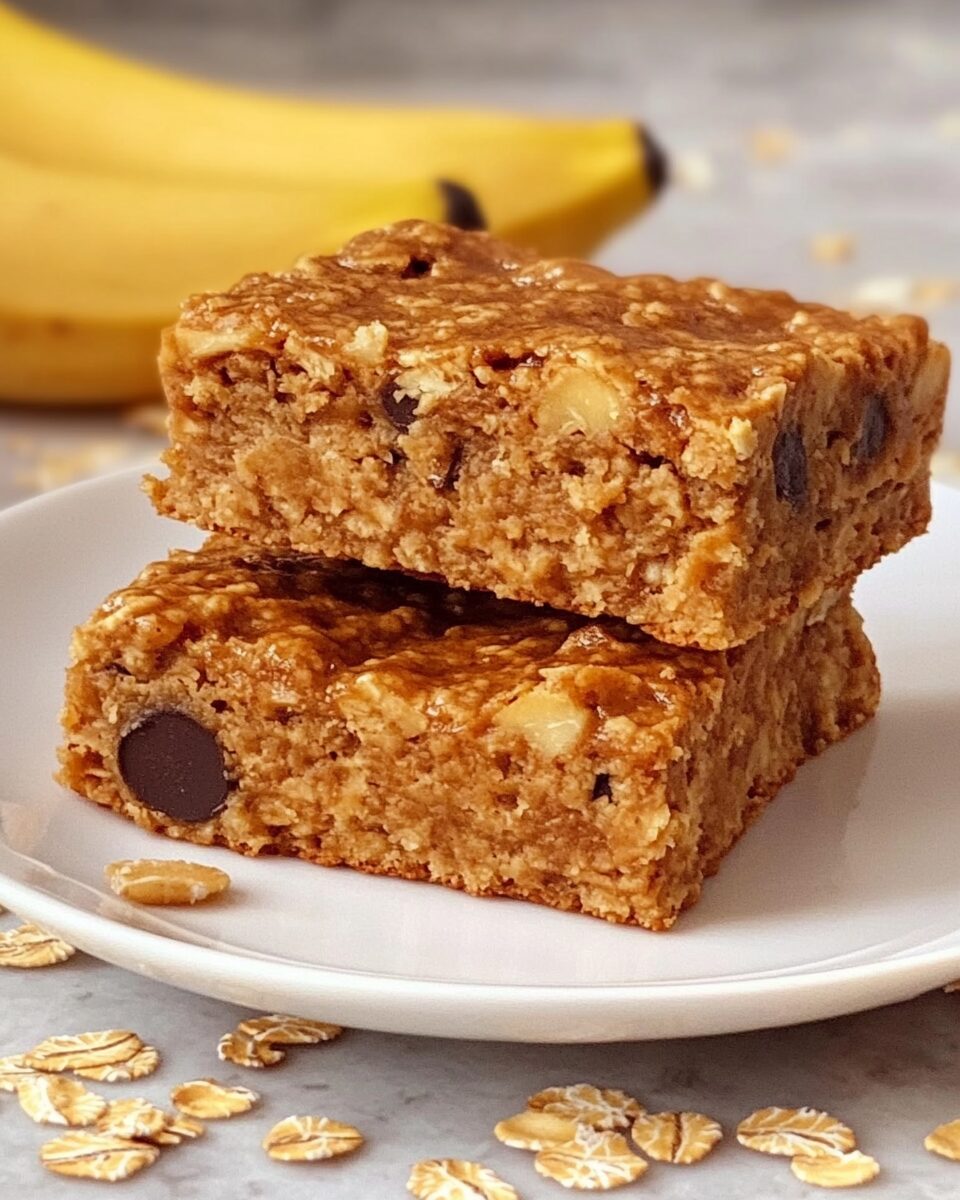 Peanut Butter and Banana Flapjacks