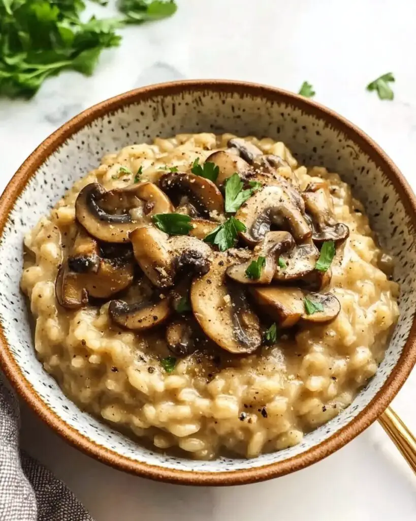 Vegan Mushroom Risotto