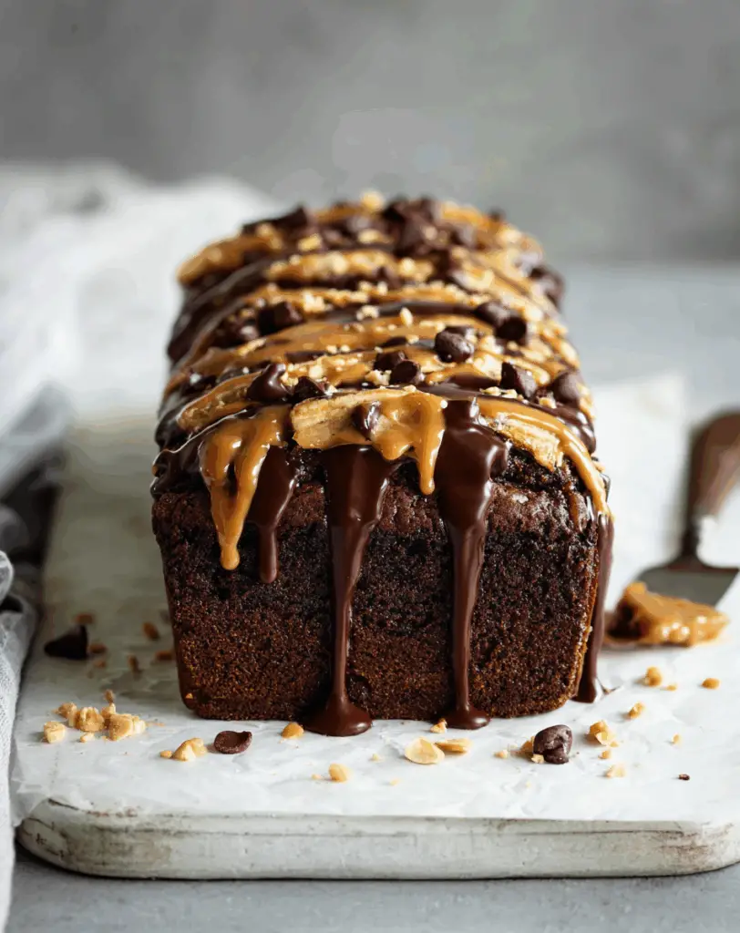Chocolate Peanut Butter Banana Bread