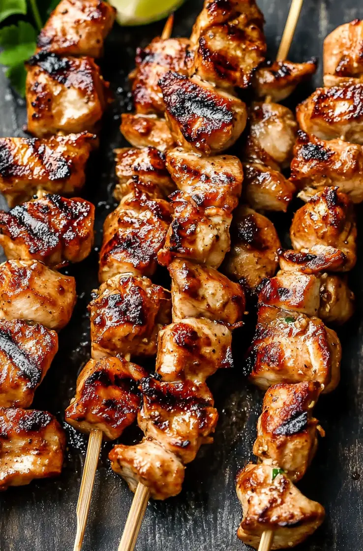 Grilled Thai Coconut Chicken Skewers