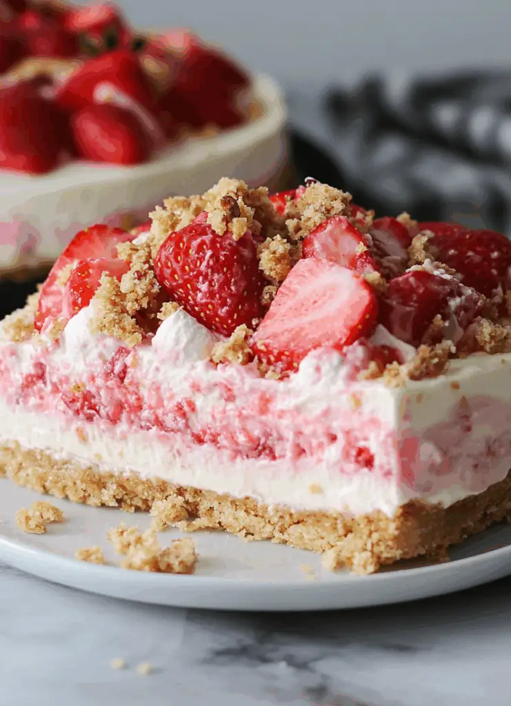 Strawberry Crunch Cheesecake