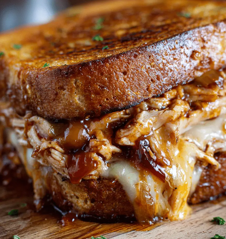 BBQ Chicken Grilled Cheese
