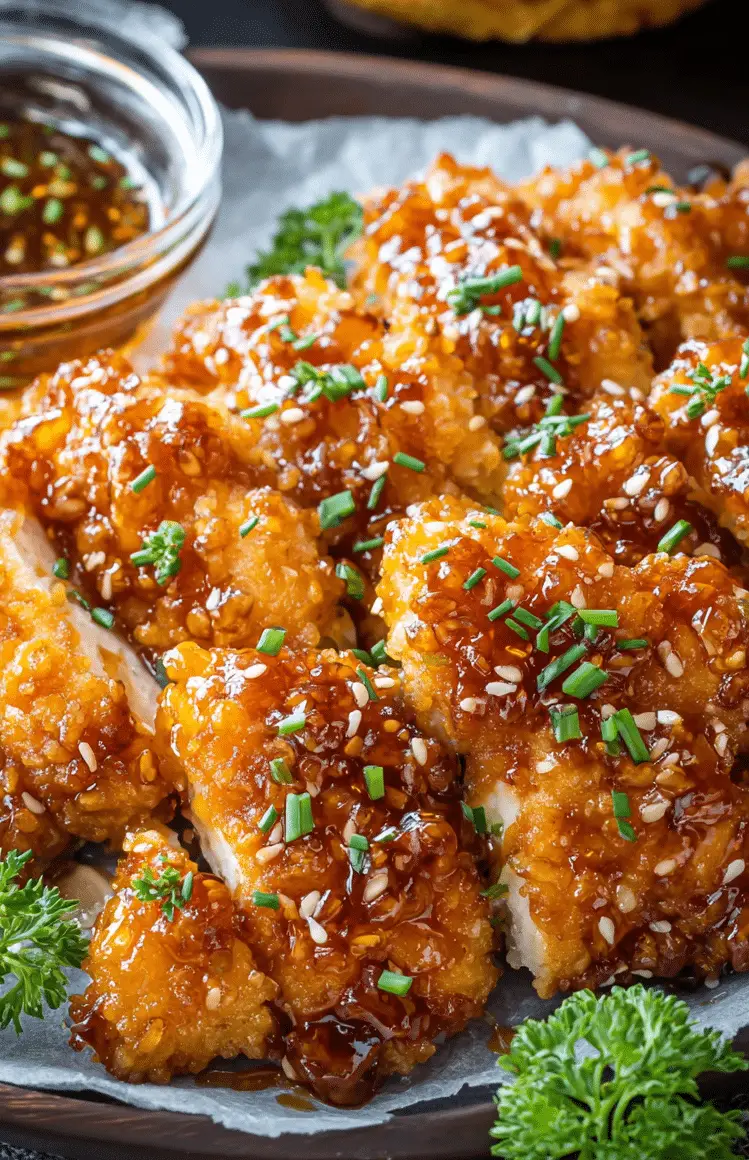 Baked Crunchy Hot Honey Chicken