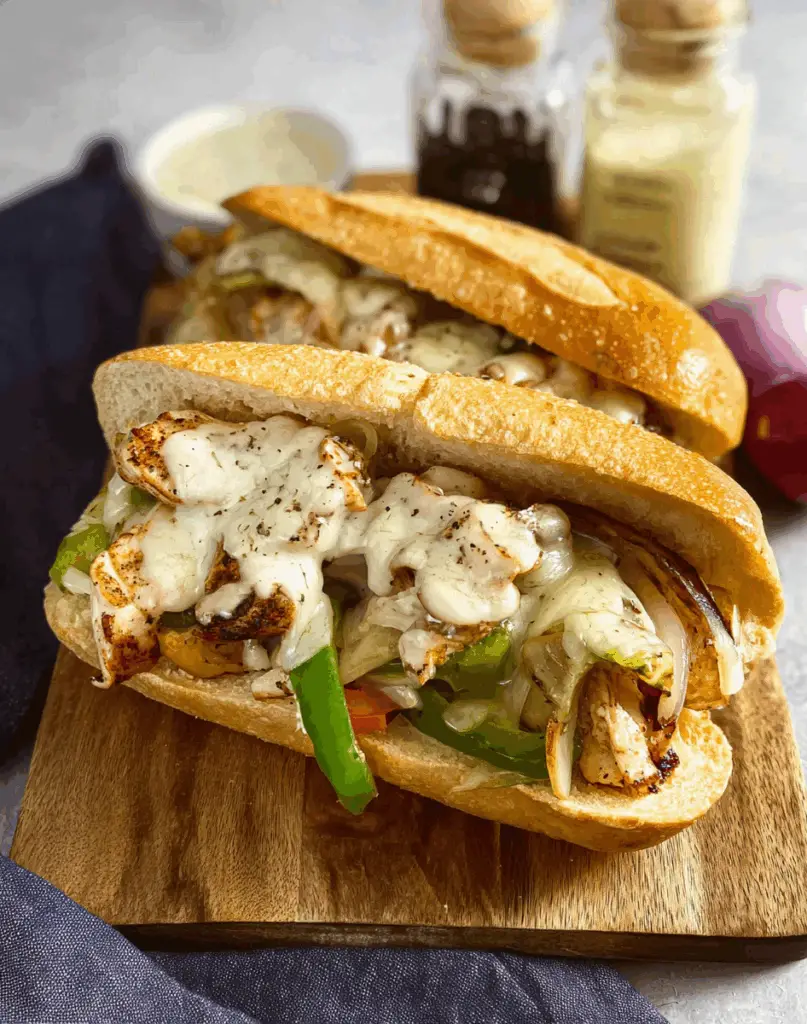 Blackstone Chicken Philly Cheesesteaks