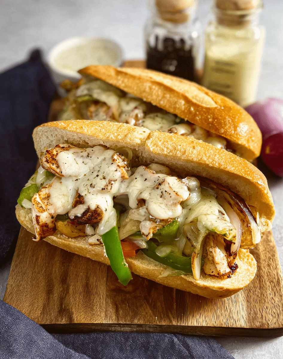 Blackstone Chicken Philly Cheesesteaks