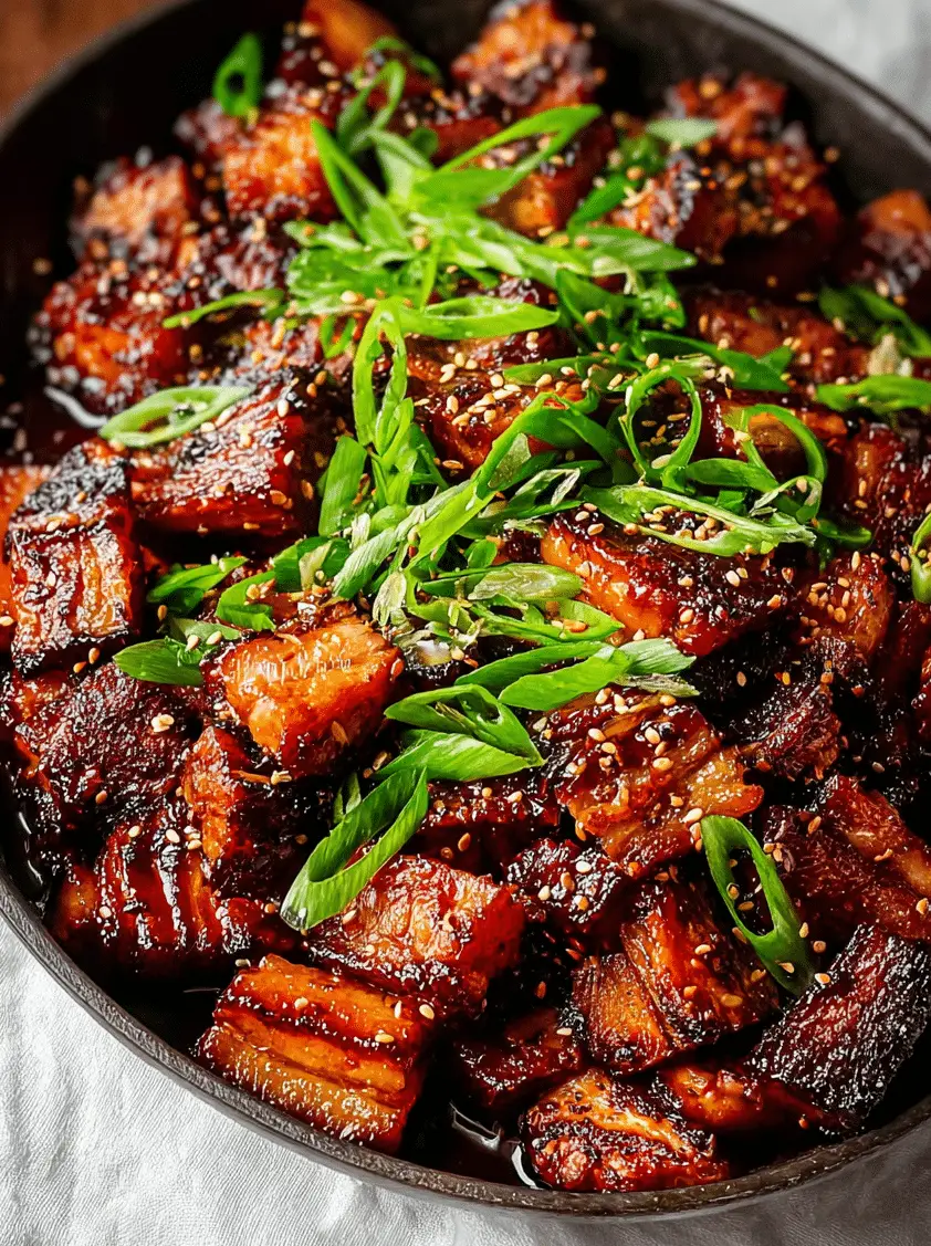 Healthy Korean Pork Belly Skillet