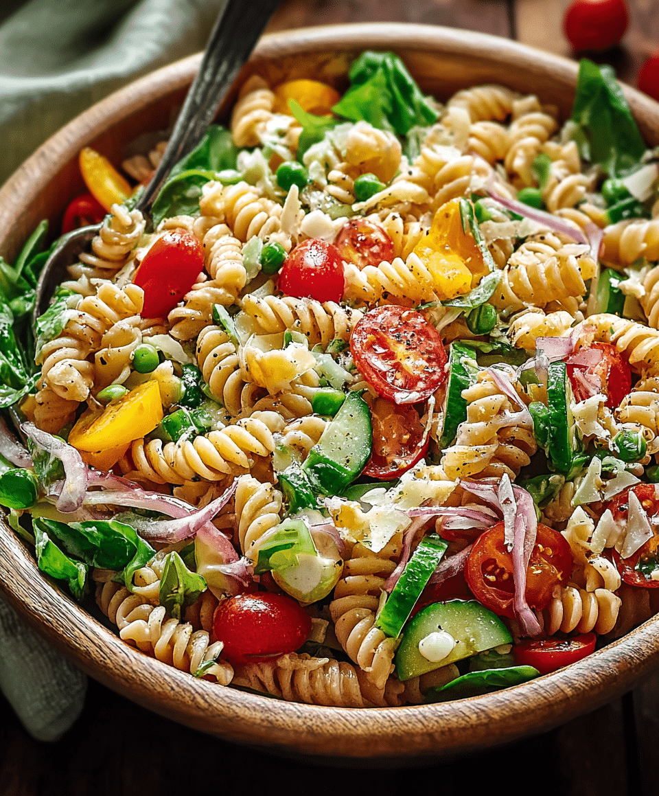 Irresistible Salad Supreme Pasta Salad